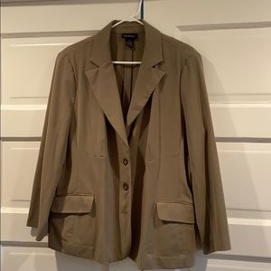 Lane Bryant kaki blazer